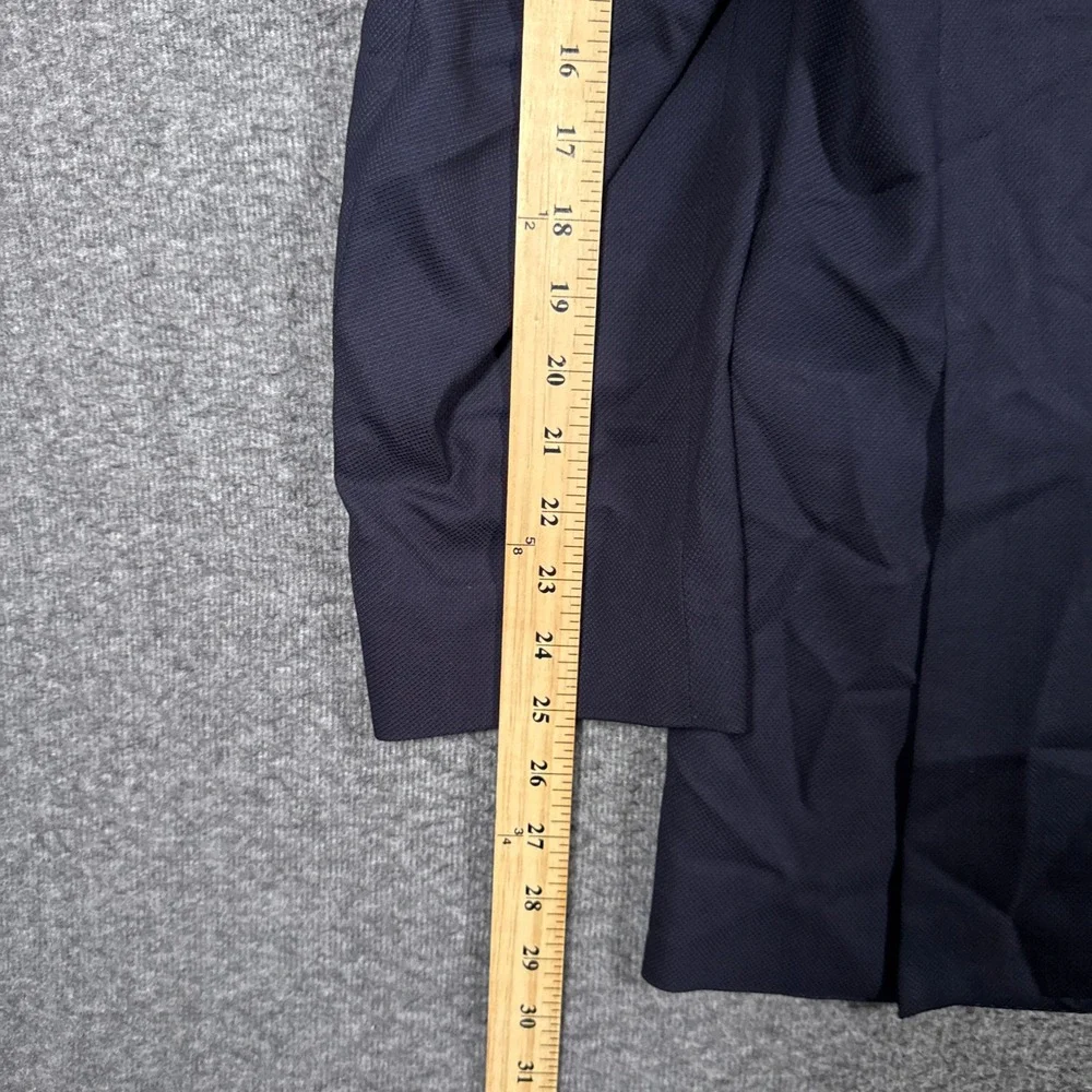 Ermenegildo Zegna High Performance Cool Effect Blazer Mens 42R Navy Hopsack Wool
